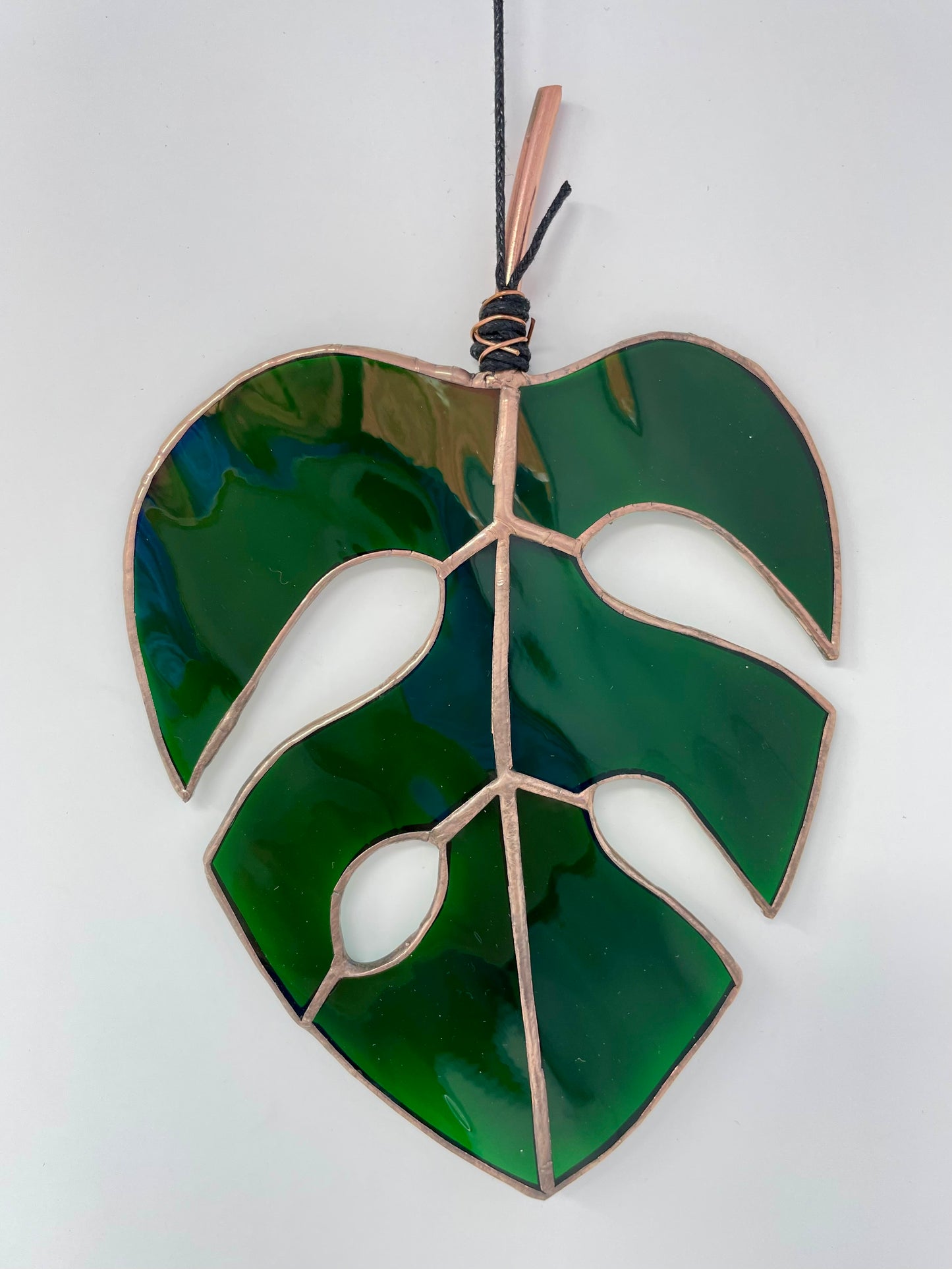 Stained Glass Monstera Leaf