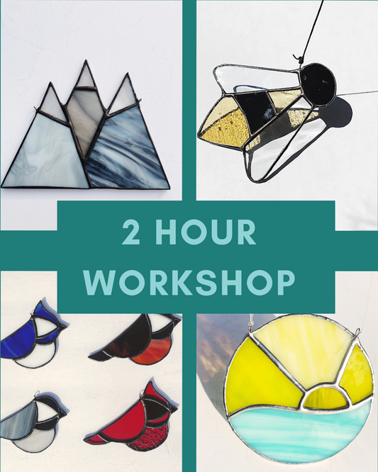 Original Intro to Stained Glass Workshop - Wed Jan 15th, 8:30pm - 6:30pm -  Flux Glass Co Studio - Orillia