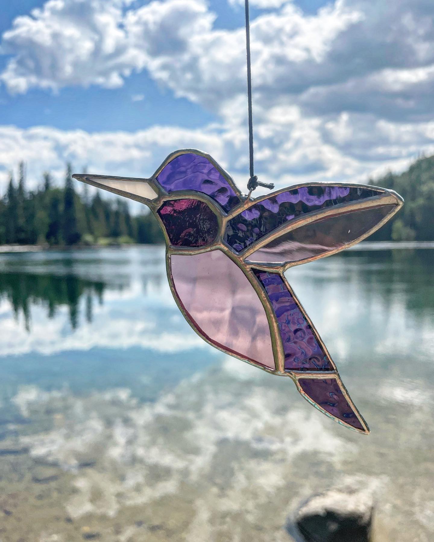 Stained Glass Hummingbird