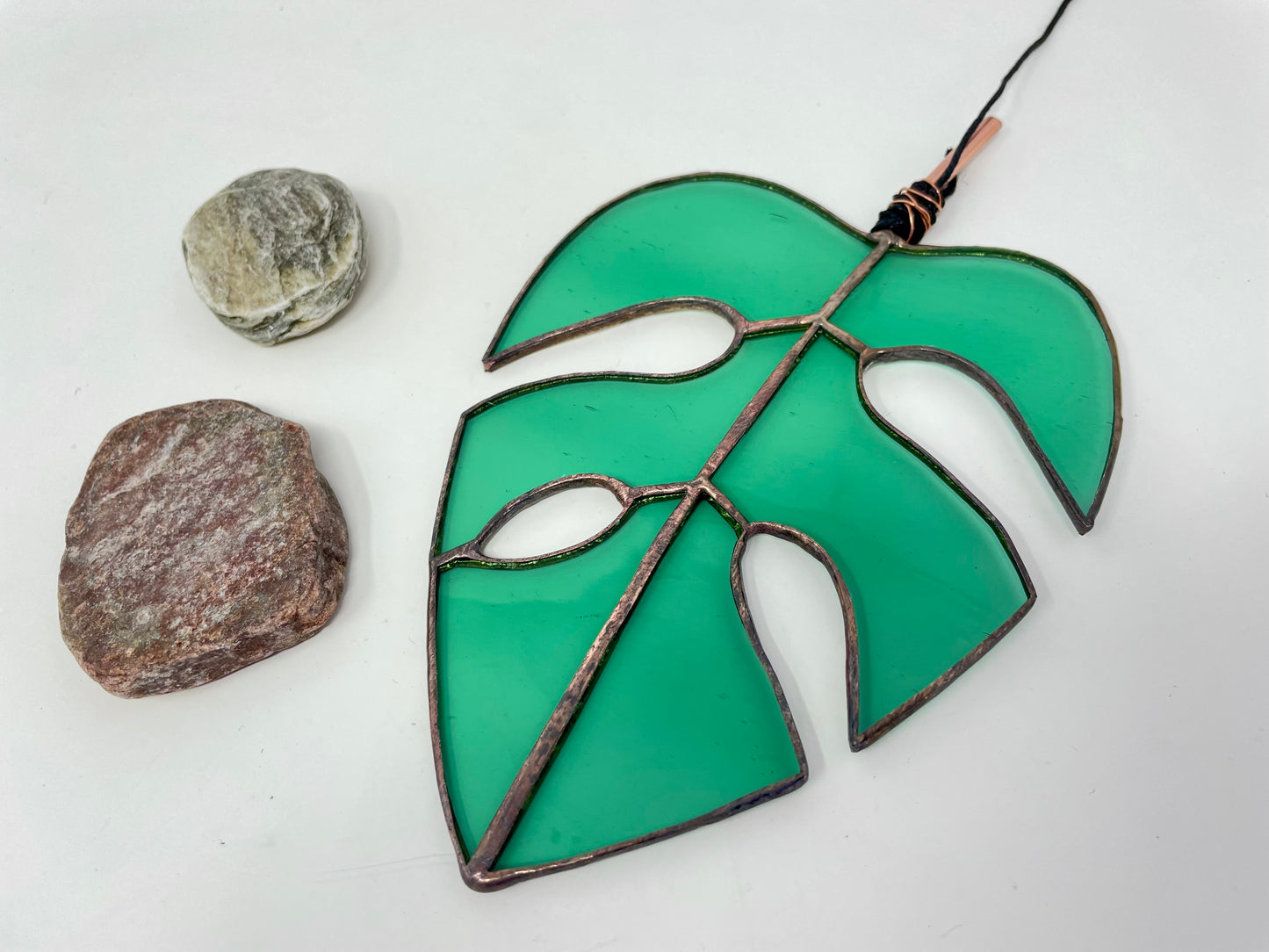 Stained Glass Monstera Leaf