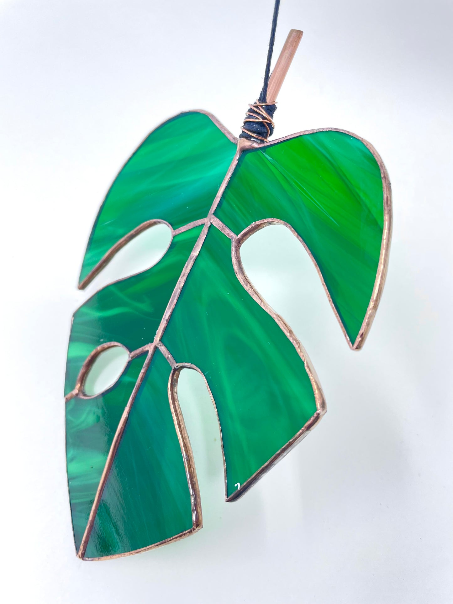 Stained Glass Monstera Leaf