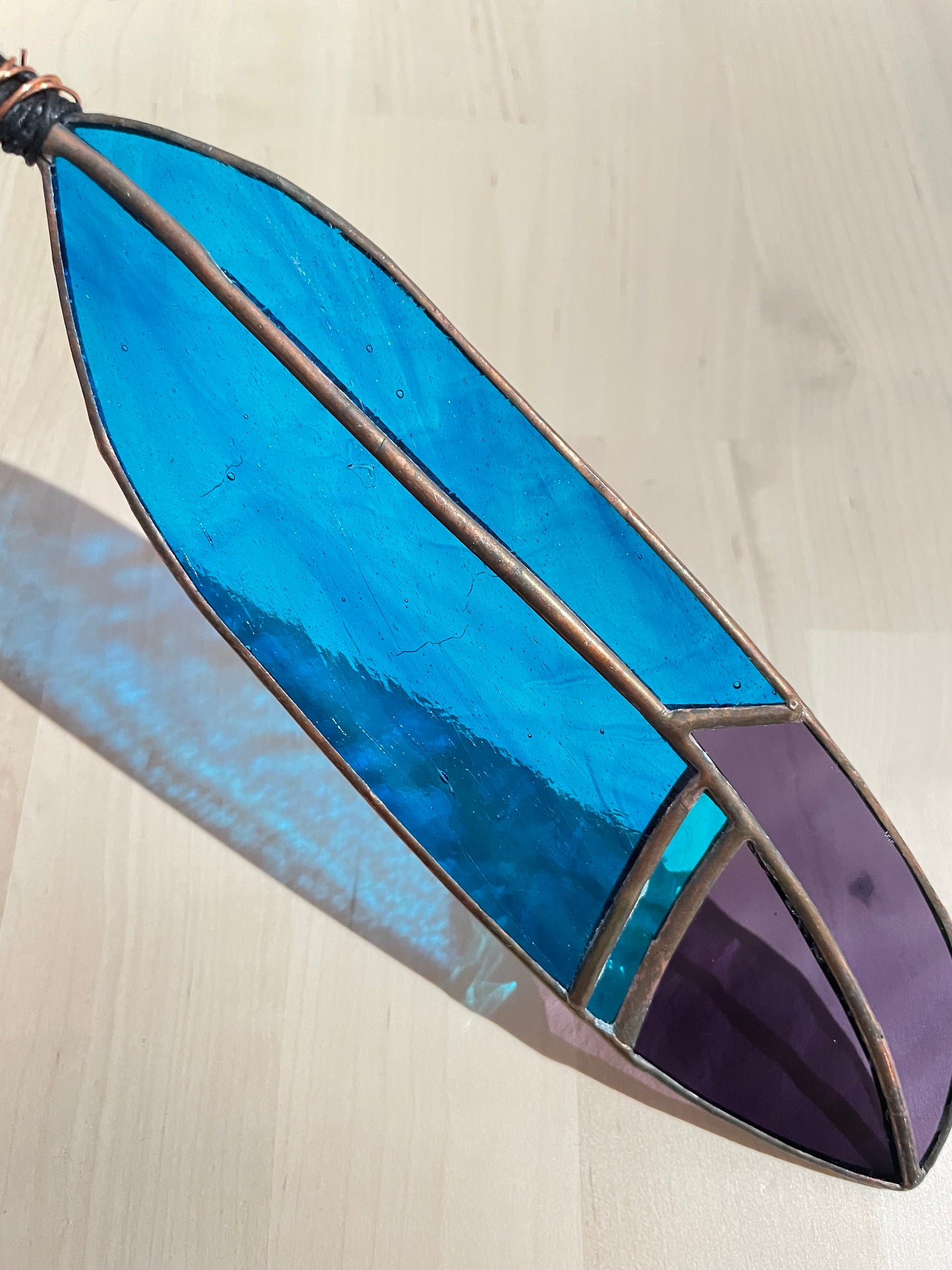 Stained Glass Feather