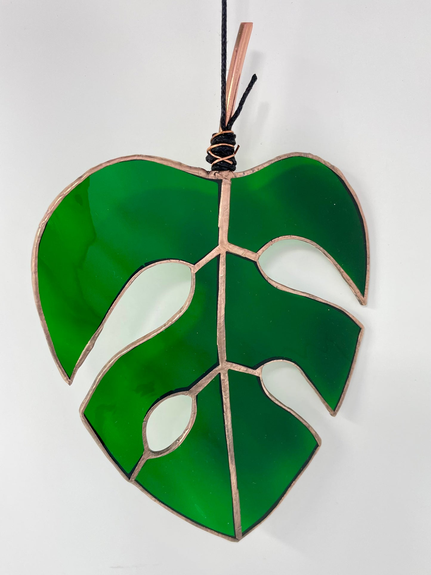 Stained Glass Monstera Leaf