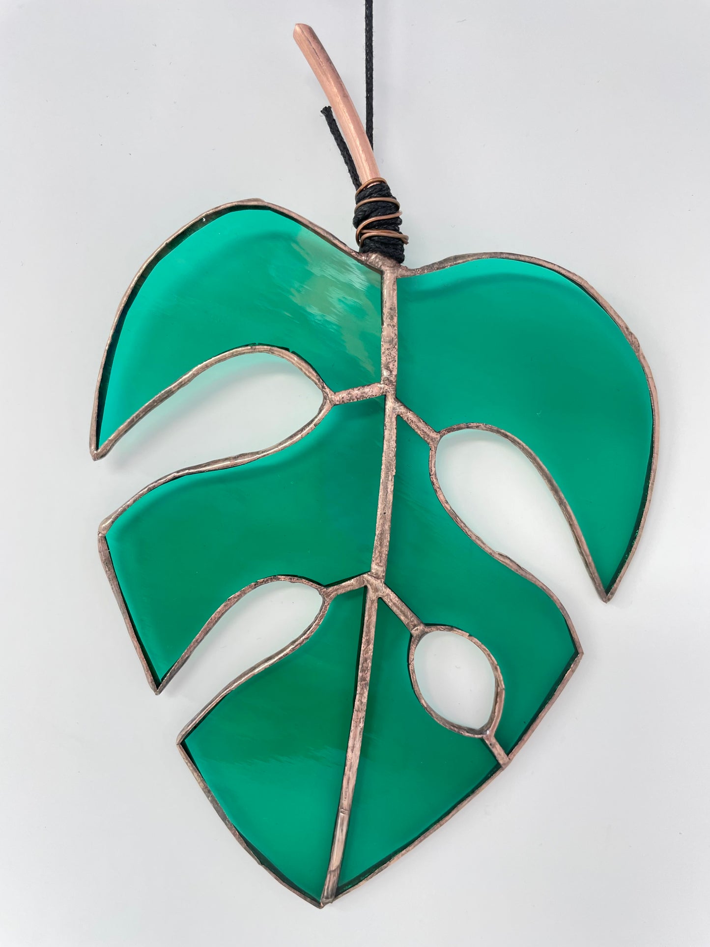 Stained Glass Monstera Leaf