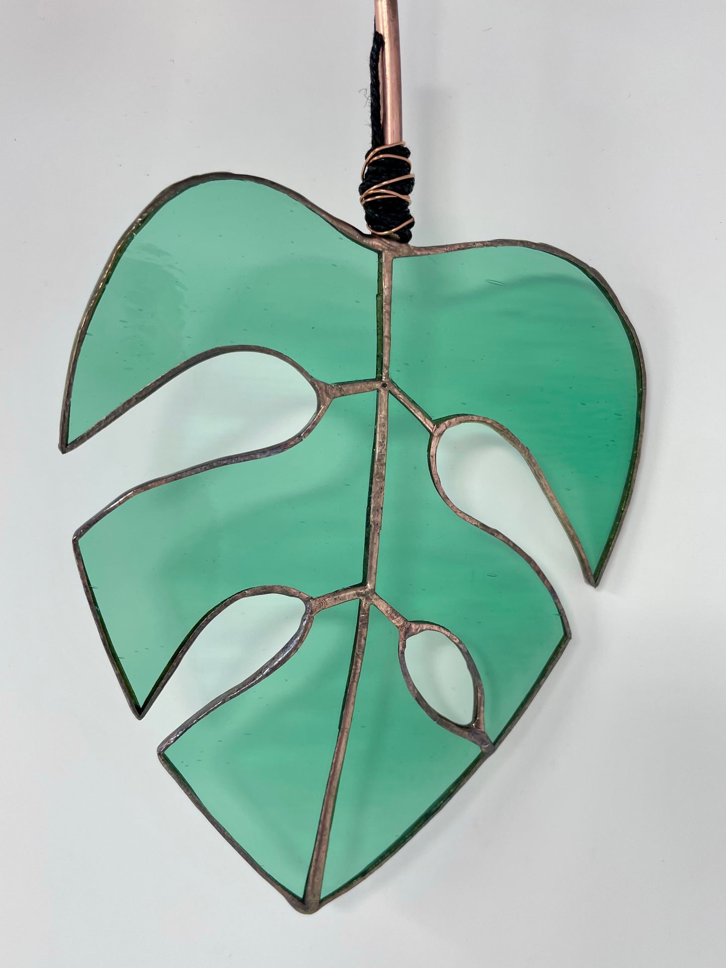 Stained Glass Monstera Leaf