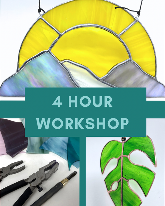 One Day Stained Glass Beginner Course at The Maker’s Circle Orillia - Sun April 19, 10:30am-2:30pm