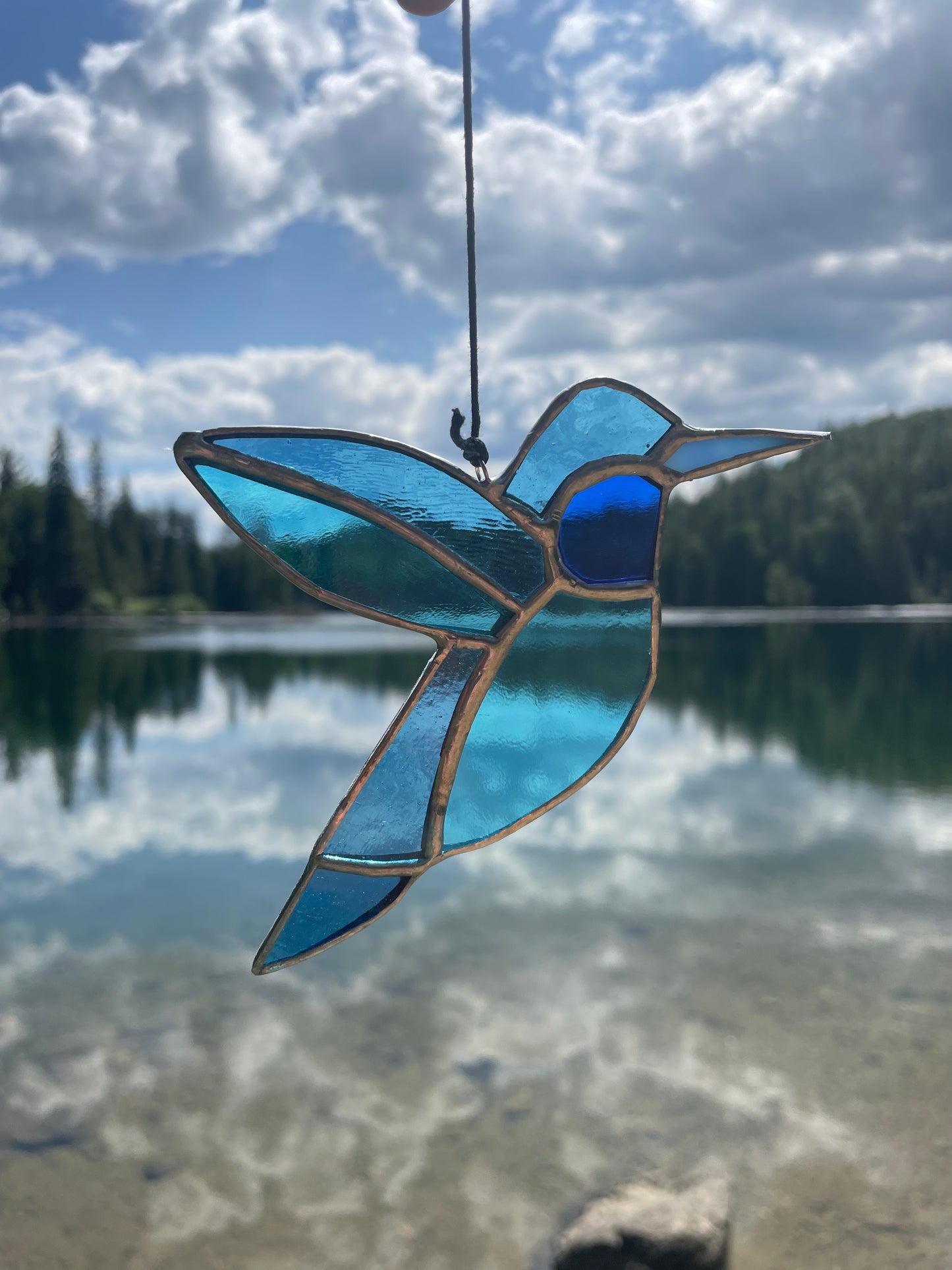 Stained Glass Hummingbird