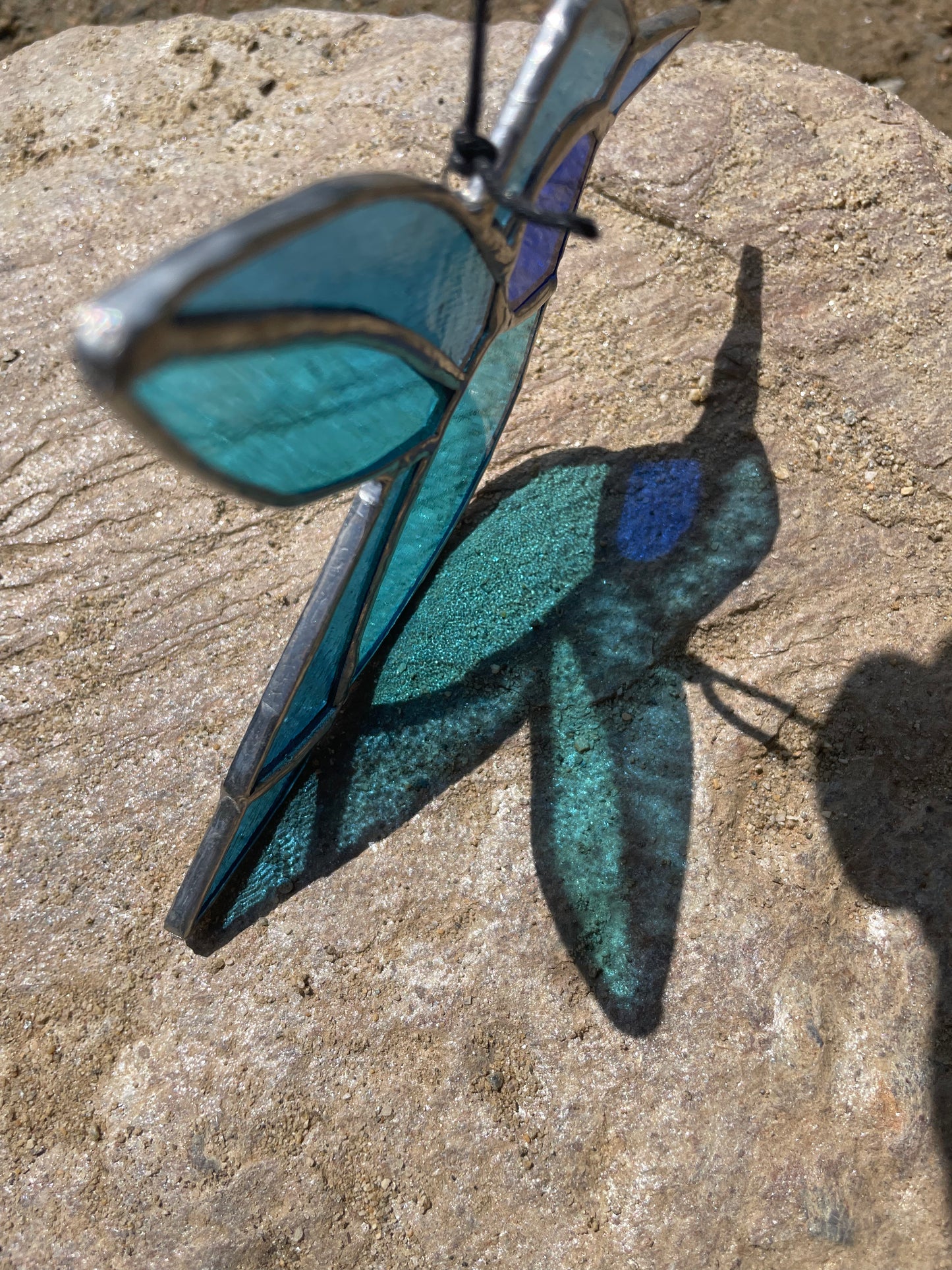 Stained Glass Hummingbird