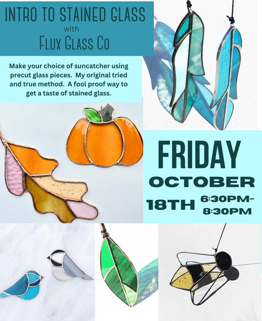 Original Intro to Stained Glass Workshop - My Orillia Studio - Friday October 18th 6:30-8:30pm