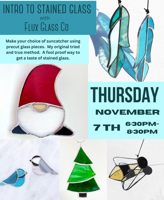 Original Intro to Stained Glass Workshop - My Orillia Studio - Thursday November 7th 6:30-8:30pm